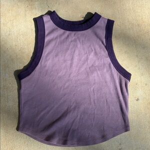 Purple Sleeveless Women's Crop Top